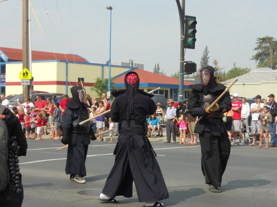 Ninjas on parade