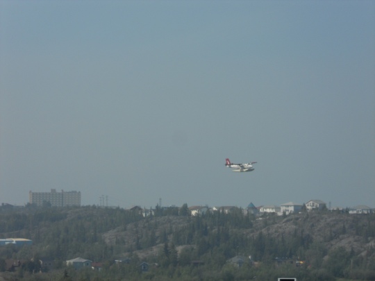Float plane fly-past